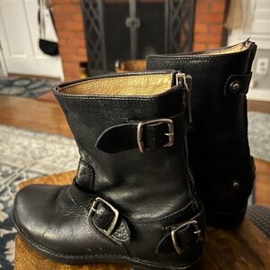 Frye Ankle Motorcycle Boots